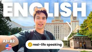 LEARN ENGLISH with This Vlog | Exploring Moscow State University