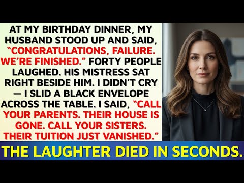 At My Birthday Party, My Husband Ended Me with a Toast—I Ended His Empire Before Dessert | Storytime