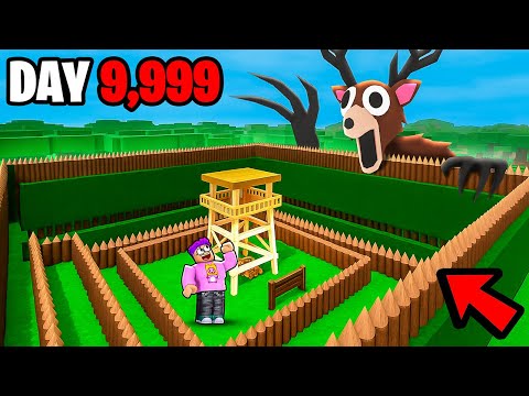 We Survived 10,000 DAYS And COMPLETED A SECRET CHALLENGE In 99 NIGHTS IN THE FOREST ROBLOX!?