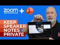 Zoom - View Speaker Notes When Presenting PowerPoint | Presenter View