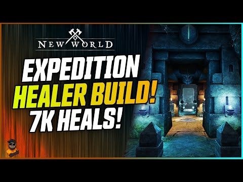 NEW WORLD - Best Healer Build For Groups and Expeditions! Up to 7K Heals!