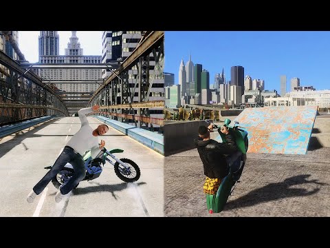 GTA 4 - Brutal Motorcycle Crashes Compilation (Euphoria Physics/Crazy Ragdoll) pt. 3