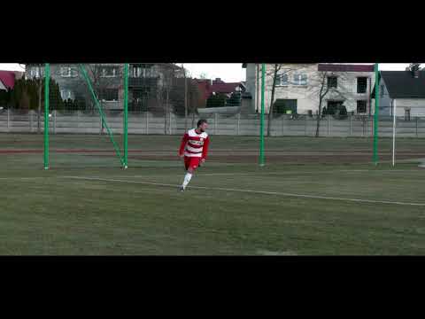 Bramka Ł. Rogowskiego na 1:1 w meczu z Patrią Buk