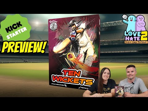Preview of Ten Wickets - Coming To #Kickstarter | Love 2 Hate #boardgames @seabrookstudios