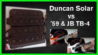 Video thumbnail for Duncan Solar Vs. Seymour Duncan SH-1N and JB-TB4 by AleArzMusic