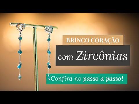 HEART EARRINGS WITH ZIRCONIA STEP BY STEP | Download the free material to help you with pricing