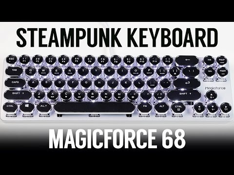 Steampunk Typewriter Keyboard! Magicforce Smart 68 Mini (Gateron Brown) Sound Test + Review