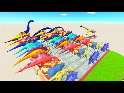 Only Fast Runners Will Pass Trap - Animal Revolt Battle Simulator