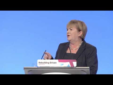 Johan Lamont addresses the Labour Party conference 2012