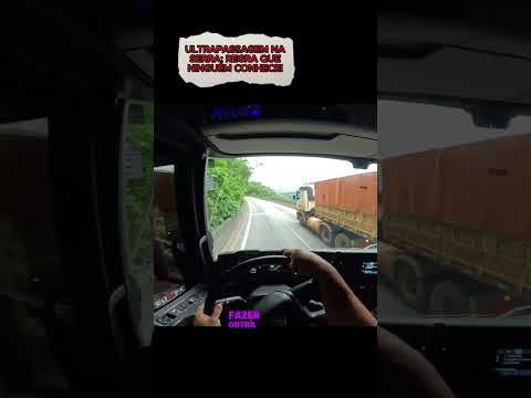 ULTRAPASSAGEM NA SERRA REGRA QUE NINGUÉM CONHECE!  #caminhão #caminhoneiro #serranchieta #estrada