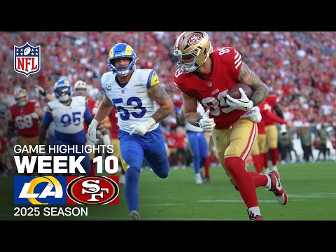 Los Angeles Rams vs. San Francisco 49ers Game Highlights | NFL 2025 Season Week 10