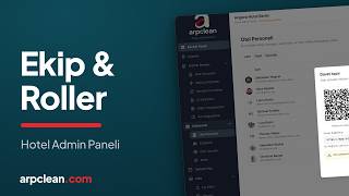 Hotel Admin Paneli: Otel Personeli ve Ekibinizi Davet Etmek (ARPCLEAN)