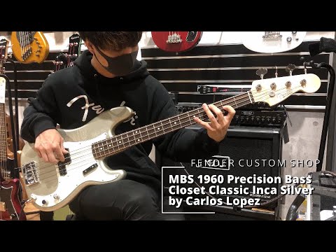 Fender Custom Shop | MBS 1960 Precision Bass Closet Classic Inca Silver by Carlos Lopez