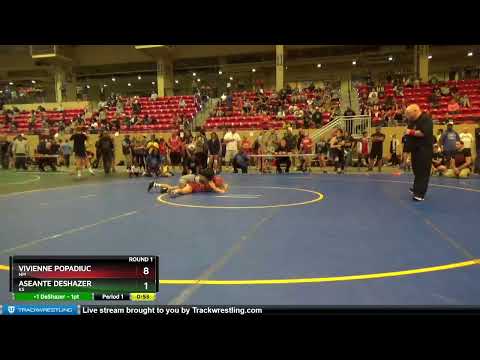 95-100 Lbs Round 1 - Vivienne Popadiuc, NM Vs Aseante DeShazer, KS 1af0
