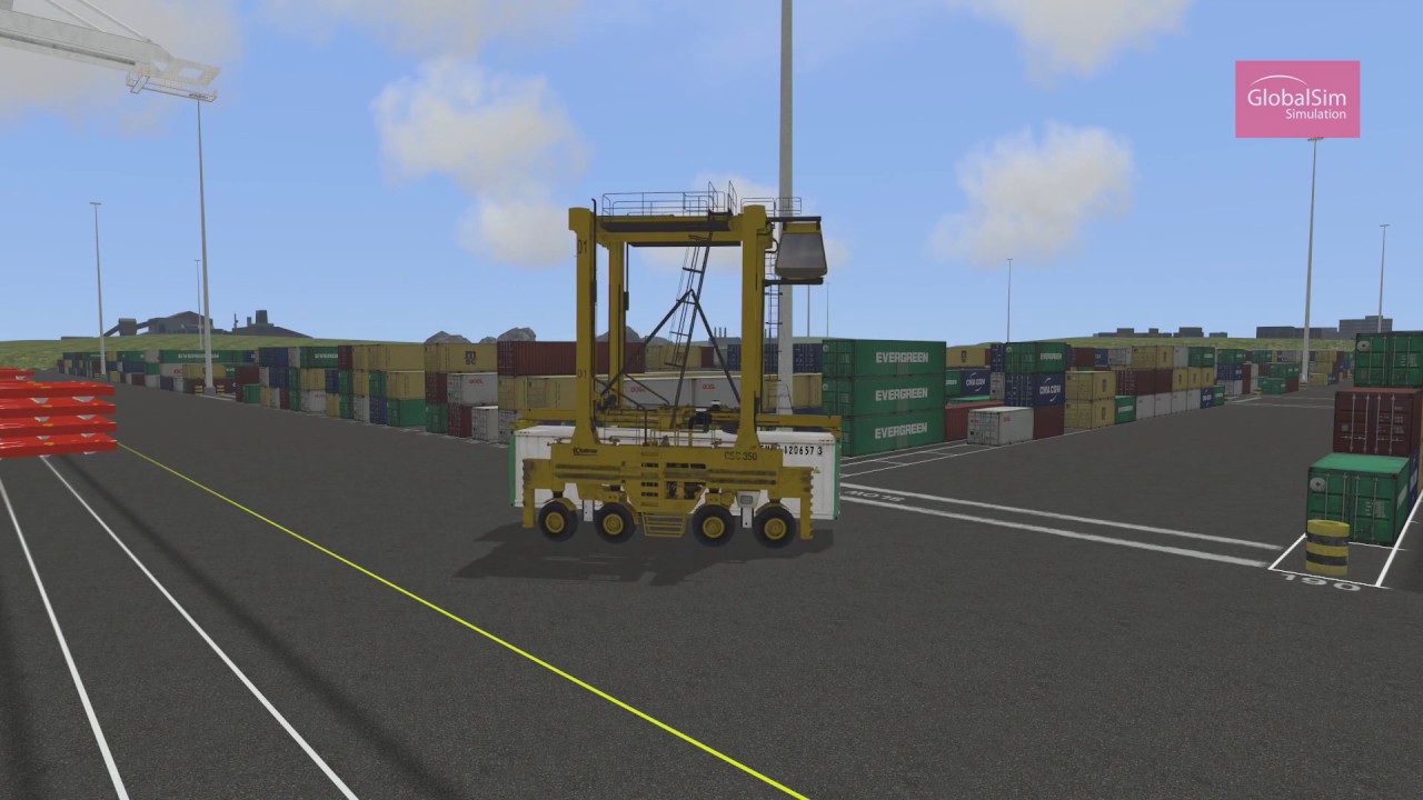 GlobalSim Straddle Carrier Simulator