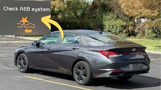 “Check AEB System” warning in Hyundai vehicles