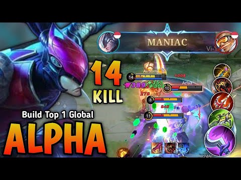 Almost SAVAGE!! Alpha Full Damage Build & Best Emblem (ONE SHOT DELETE) - Build Top 1 Global Alpha