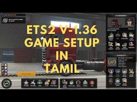 Euro truck simulator 2 || 1.36 || Game setting || In Tamil