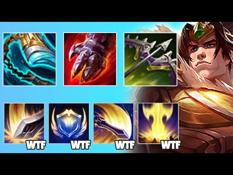 GAREN... BUT I ABUSE THIS NEW SEASON 12 FULL AD STRATEGY! AD GAREN TOP GAMEPLAY! League of Legends