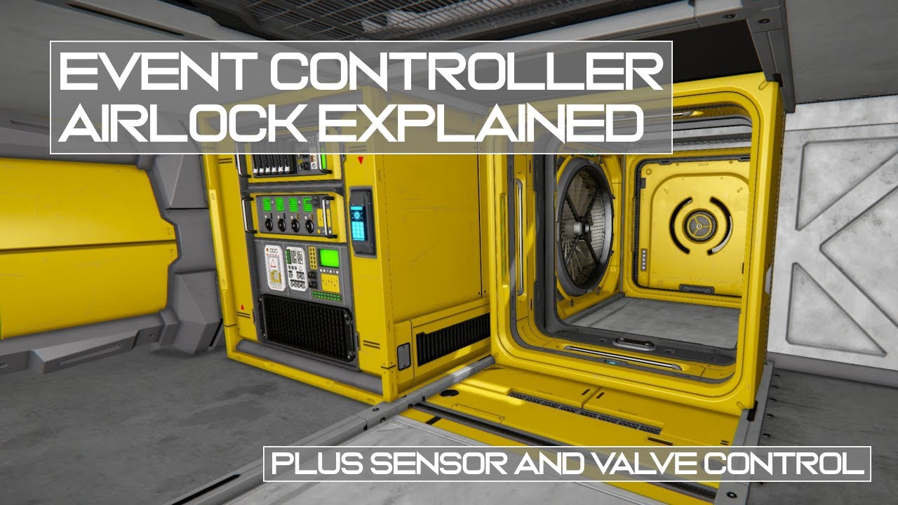 Super Simple Airlock in Space Engineers! 100% Vanilla, No Scripts! Just 1 Event Controller!