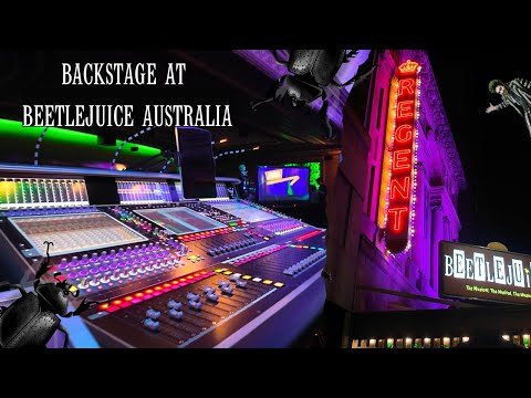 A NIGHT AT THE THEATRE || BEETLEJUICE BACKSTAGE SOUND PLOT