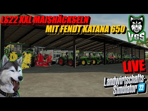 LS22 | 🔥 XXL Maishäckseln 🔥 | 🌽 mit John Deere 9900i & Fendt KATANA 650🌽  Community Stream