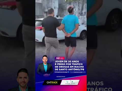 Jovem de 20 anos é preso por tráfico de drogas em Riacho de Santo Antônio/PB