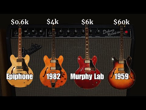 $600 vs $6k vs $60K: The Ultimate Gibson ES-335 Comparison (4 guitars)
