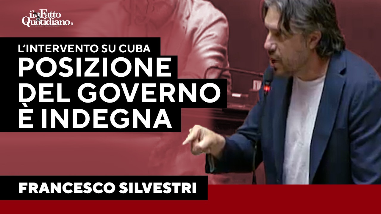 Cuba, l'attacco di Silvestri: "Posizione del governo indegna, ci vergognano"