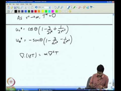 Mod-07 Lec-37 High Peclet Number Transport Heat Transfer from a Spherical Particle - I