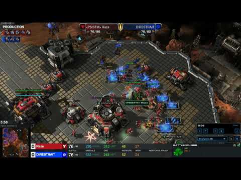 StarCraft II (PSISTM) Raze [Terran] vs DIRESTRAIT [Zerg] by:Skazeta