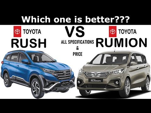 ALL NEW Toyota Rush (1.5L) Vs ALL NEW Toyota RUMION (1.5L) | Which one is better?