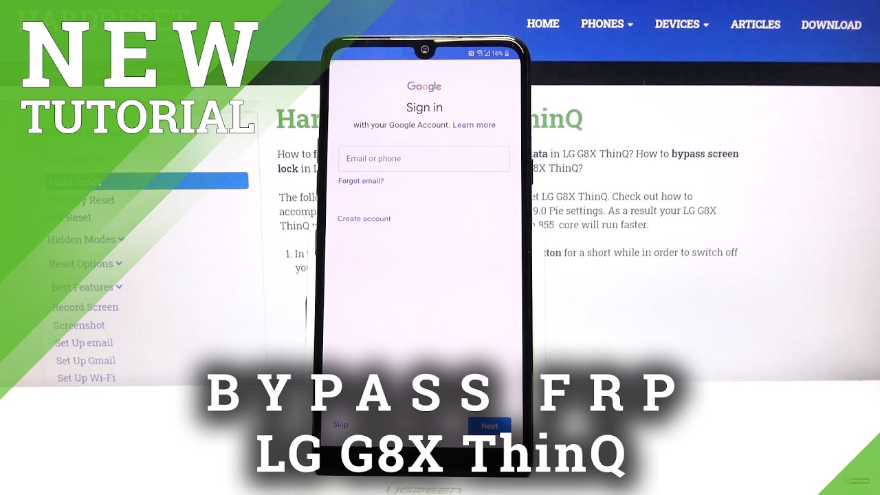 How to Unlock FRP in LG G8X ThinQ - Bypass Google Verification