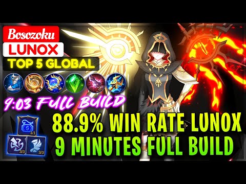 9 Minutes Full Build, 88.9% Win Rate Lunox [ Top 3 Global Lunox ] Venn ft. Emman - Mobile Legends