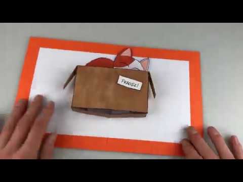 PopUptober Day 20 - Mom 🐱 kitten pop-up card