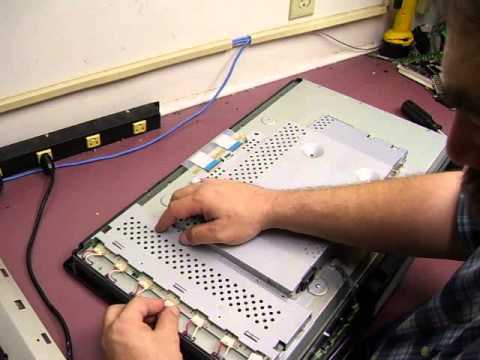 Repairing a LG W2753V-pf LCD monitor - Part 3 assembly - testing