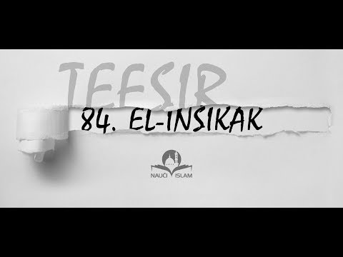 84. Doživi suru Inšikak (Tefsir) [Amme džuz] - hfz.mr.  Muhamed Porča