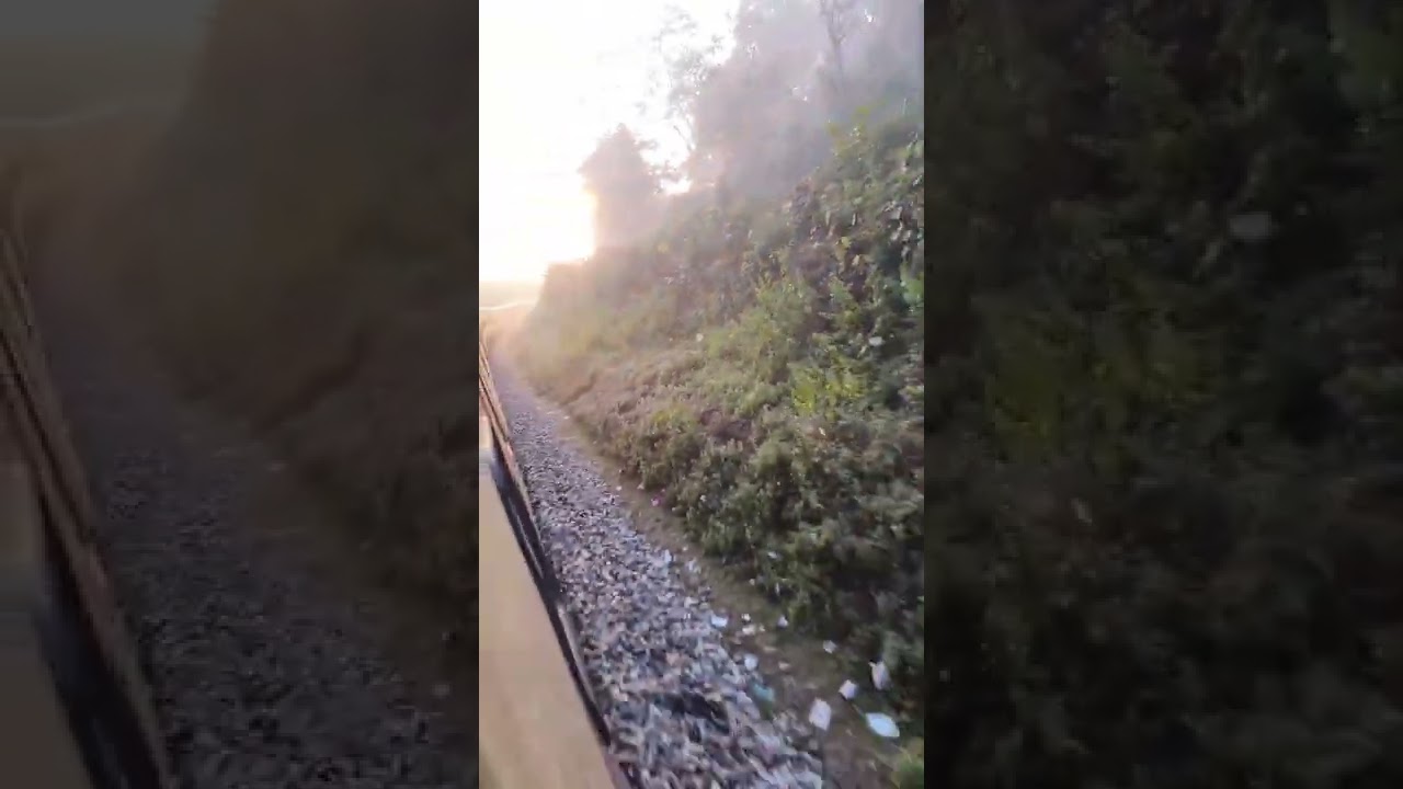 Beautiful Morning view from dehradun. Mussoorie express - 14041