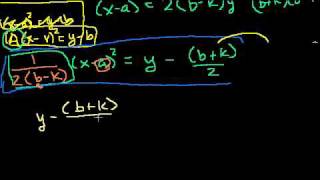 Focus and Directrix of a Parabola 2