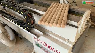 Test Máy Tiện CNC WM-1500ASL, tiện cnc (tiện + chà nhám) nạp phôi tự động