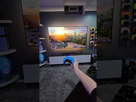 Dual PS5 Pro Gaming Setup With 65" LG OLED 🥶🔥 #gamingsetup #PS5 #goals #gamer