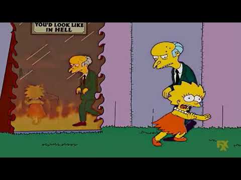 The Simpsons - Burns mirror hell