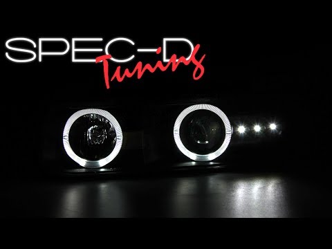 SPECDTUNING DEMO VIDEO:  1999-2002 CHEVY SILVERADO PROJECTOR HEADLIGHTS