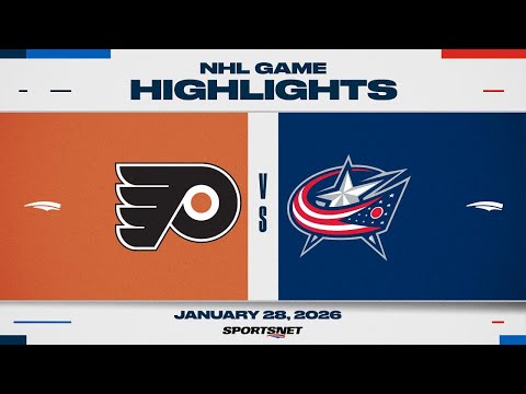 NHL Highlights | Flyers vs. Blue Jackets - January 28, 2026