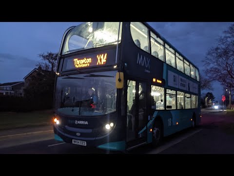 Dusk Journey | Route X14: 7531/NK64EES - ADL Enviro 400