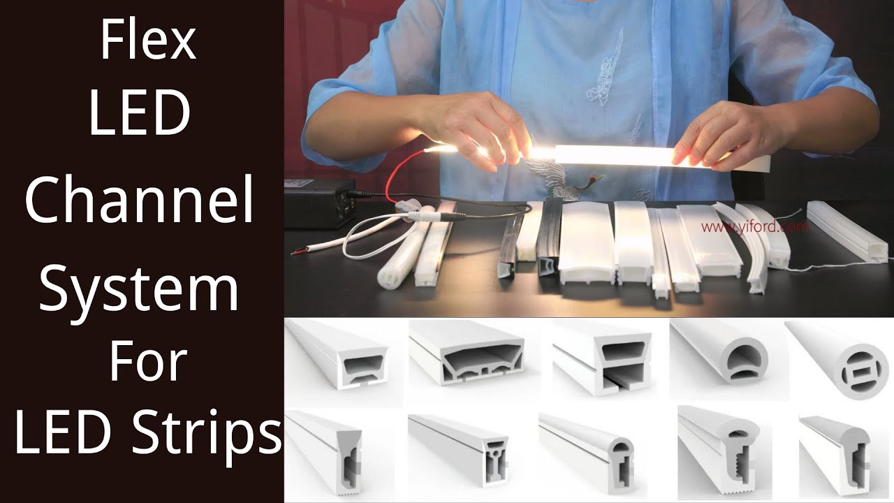 Flex LED Channel System for LED Strip Lights