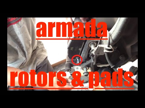 Replace Front Brake Pads Resurface Rotors '04-'13 Nissan Armada √ Fix it Angel
