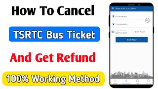how to cancel tsrtc bus ticket online | ksrtc online booking refund