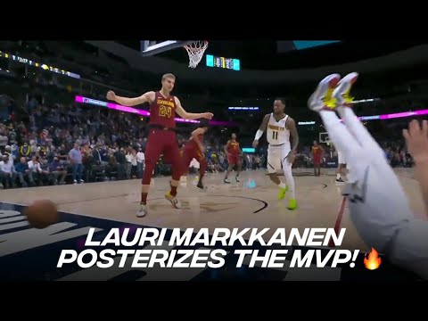 Lauri Markkanen POSTERIZED AND STAREDOWNS at the MVP Nikola Jokic!