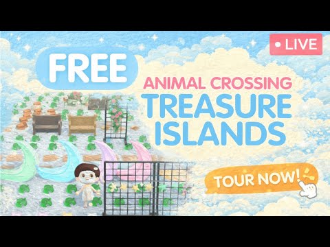 24/7 ANIMAL CROSSING Treasure Island | !Find !Villager !Rules ~ Cozy Lofi